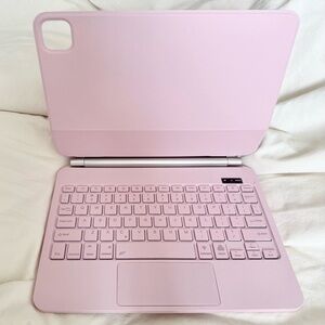 Pink Keyboard Case iPad Air 11" 10.9" Pro 11" Magic-Style Magnetic Keyboard Case
